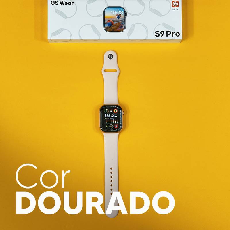 S9 PRO – Série 9 | Smartwatch Custo-Benefício 45mm + Pulseira de Silicone Grátis