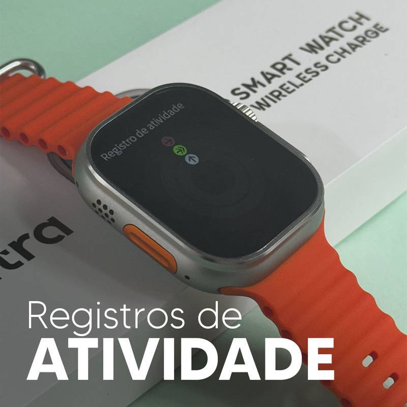 S9 ULTRA – Série 9 Ultra | Smartwatch Custo-Benefício 49mm + Pulseira de Silicone Grátis