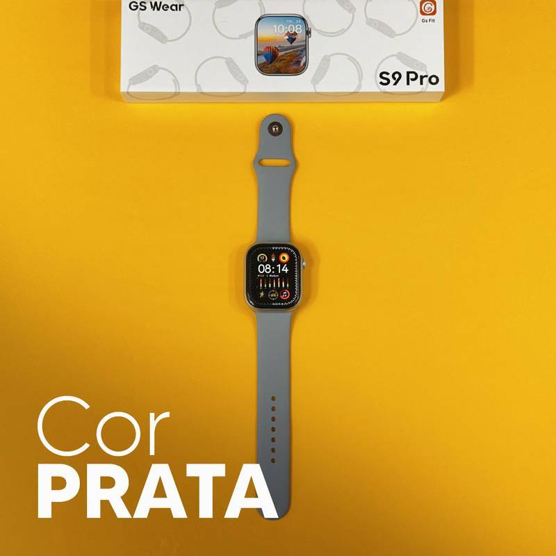 S9 PRO – Série 9 | Smartwatch Custo-Benefício 45mm + Pulseira de Silicone Grátis