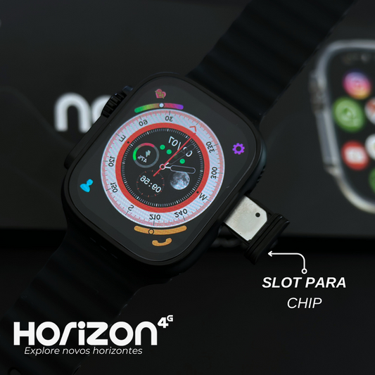 WearZone Horizon 4G | Celular de Pulso com 2GB RAM + 16GB Armazenamento | Acompanha 2 Pulseiras