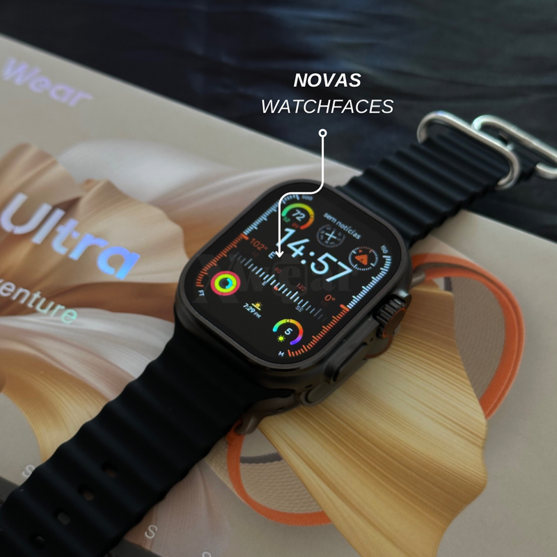 GS9 ULTRA | Série 9 Ultra 49mm com Ilha Dinâmica + Pulseira de Silicone Grátis