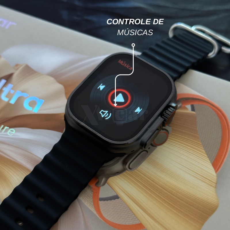 GS9 ULTRA | Série 9 Ultra 49mm com Ilha Dinâmica + Pulseira de Silicone Grátis