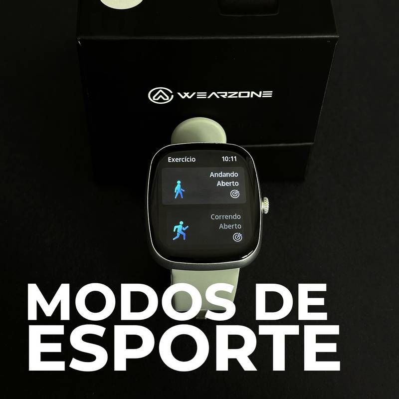 EASY SMARTWATCH | À Prova d’Água 1ATM | Bateria de Longa Duração | 100 Modos de Esporte