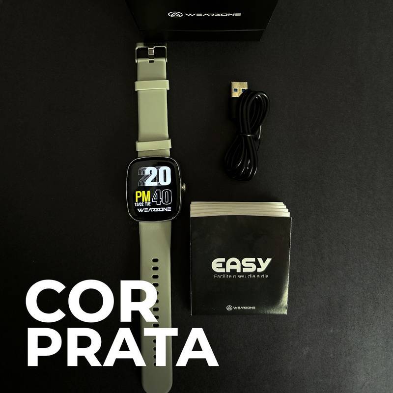 EASY SMARTWATCH | À Prova d’Água 1ATM | Bateria de Longa Duração | 100 Modos de Esporte