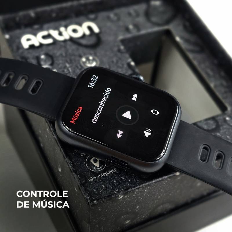ACTION WEARZONE – Com ALEXA Integrada, GPS Embutido e 3ATM de Resistência