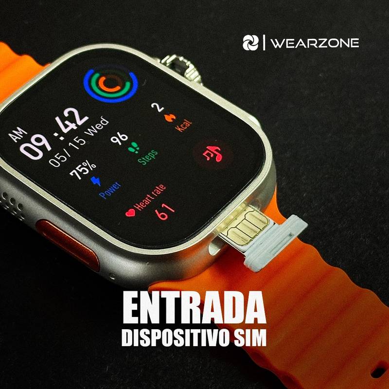 Horizon Pro | Smartwatch 4G/5G com Câmera Rotativa, Tela AMOLED e NFC | 2GB RAM + 16GB ROM