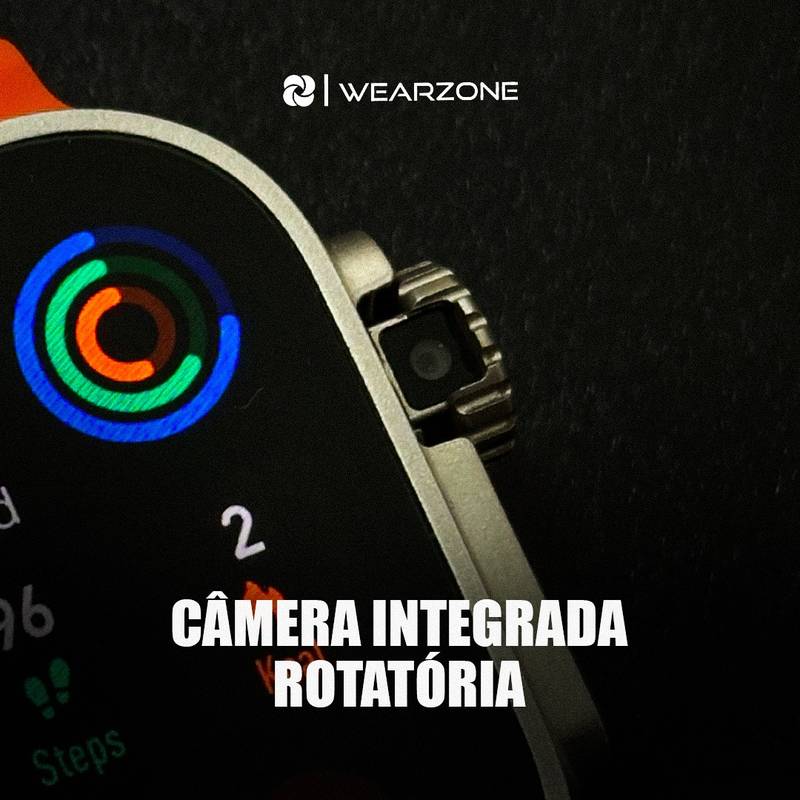 Horizon Pro | Smartwatch 4G/5G com Câmera Rotativa, Tela AMOLED e NFC | 2GB RAM + 16GB ROM