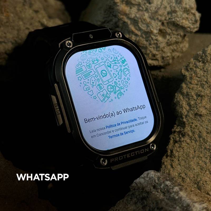 Horizon Titan | Smartwatch 4G com Tela AMOLED, Vidro Panda Glass e Bateria de 950mAh | 2GB RAM + 16GB ROM