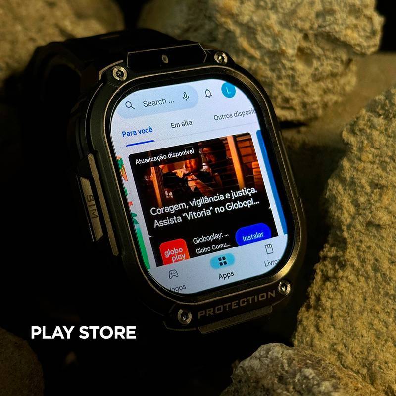 Horizon Titan | Smartwatch 4G com Tela AMOLED, Vidro Panda Glass e Bateria de 950mAh | 2GB RAM + 16GB ROM