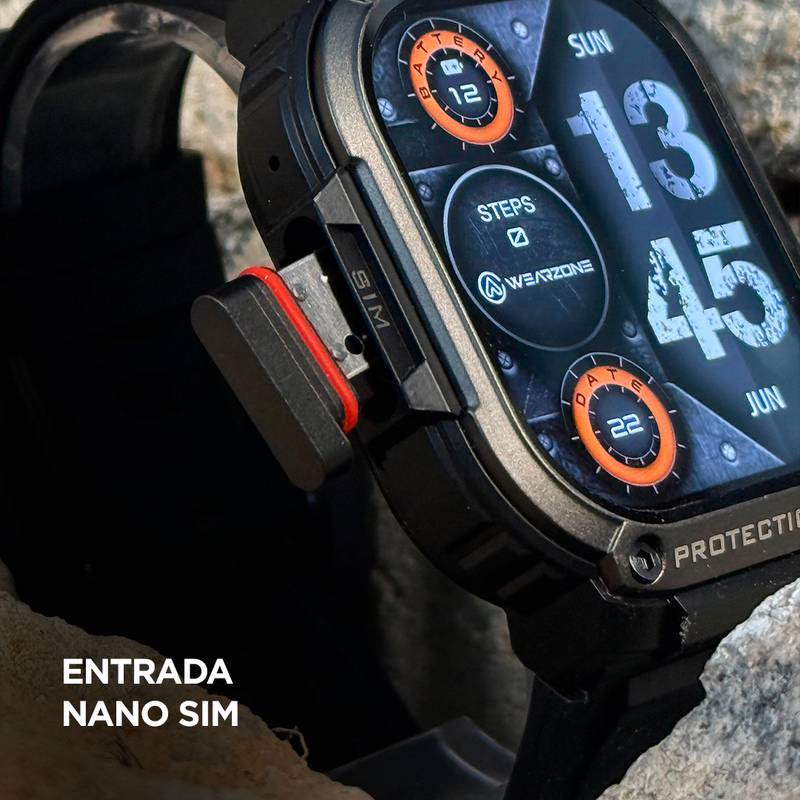 Horizon Titan | Smartwatch 4G com Tela AMOLED, Vidro Panda Glass e Bateria de 950mAh | 2GB RAM + 16GB ROM
