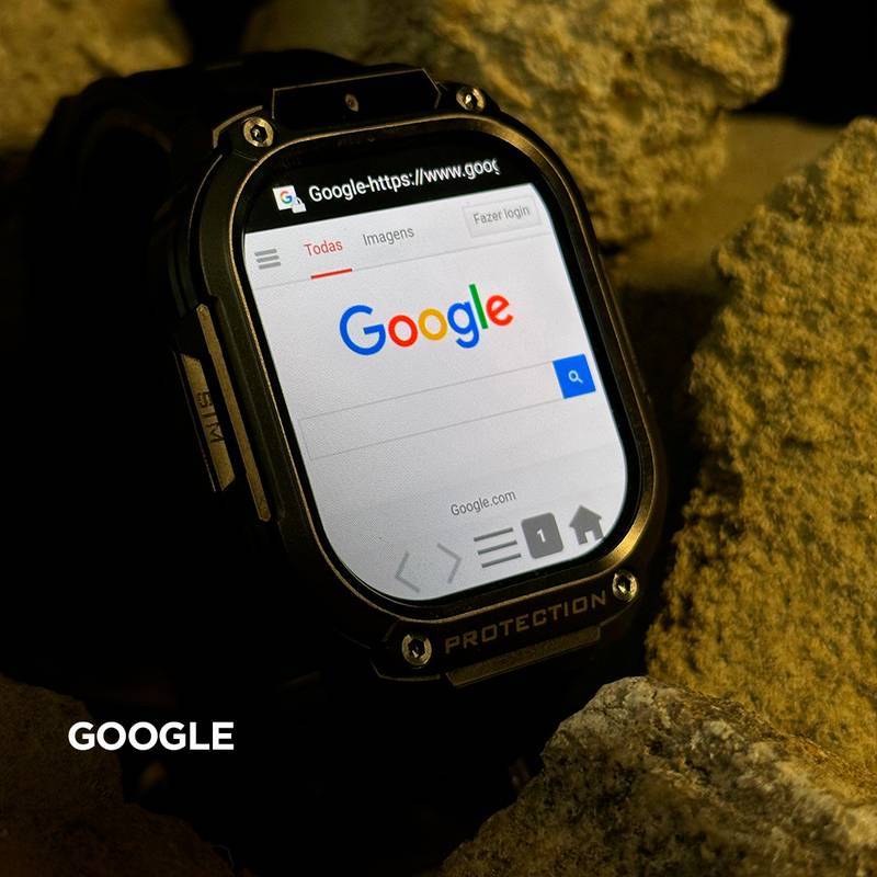 Horizon Titan | Smartwatch 4G com Tela AMOLED, Vidro Panda Glass e Bateria de 950mAh | 2GB RAM + 16GB ROM