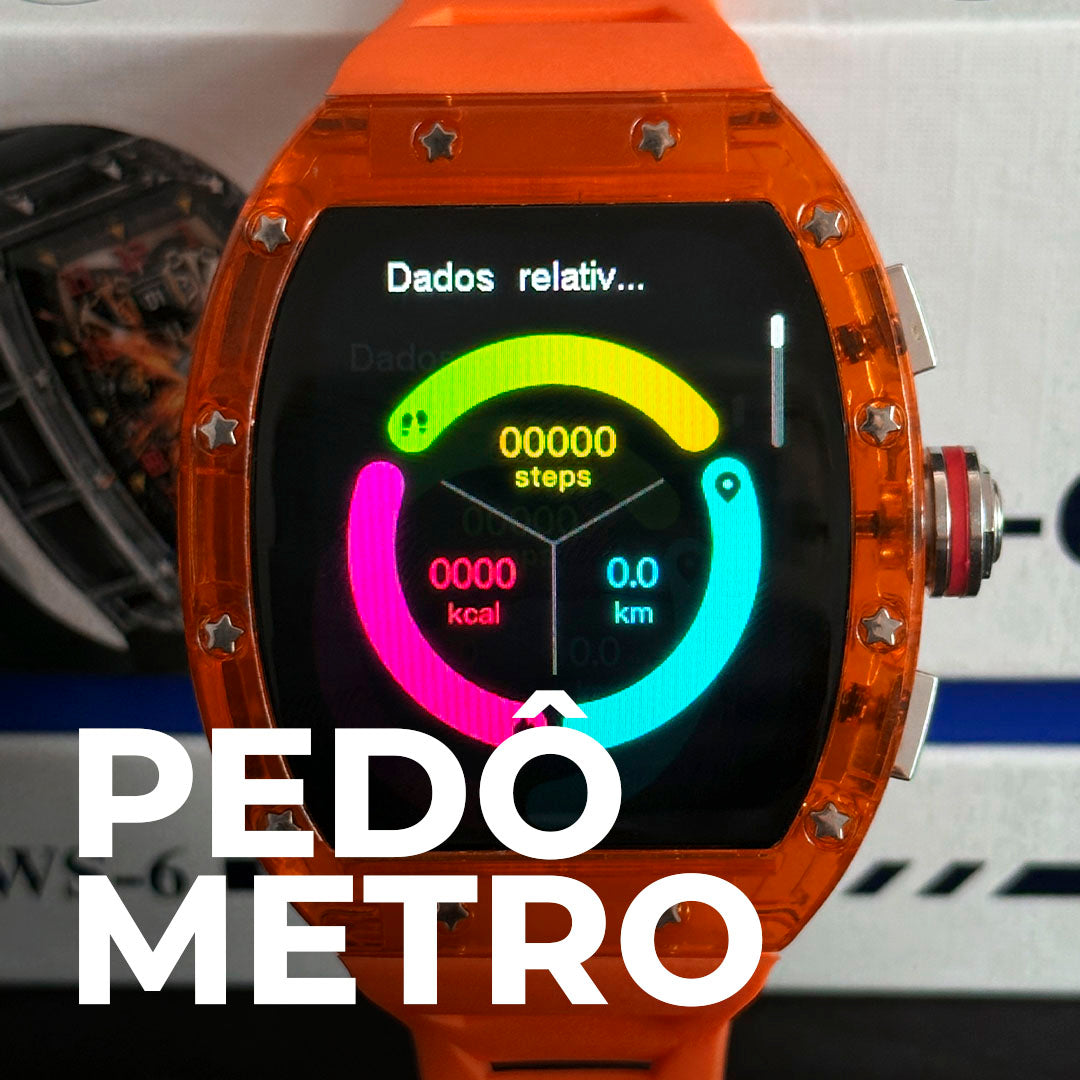 WS-6 Smartwatch | Design Premium com Estilo Richard Mille e Alta Performance