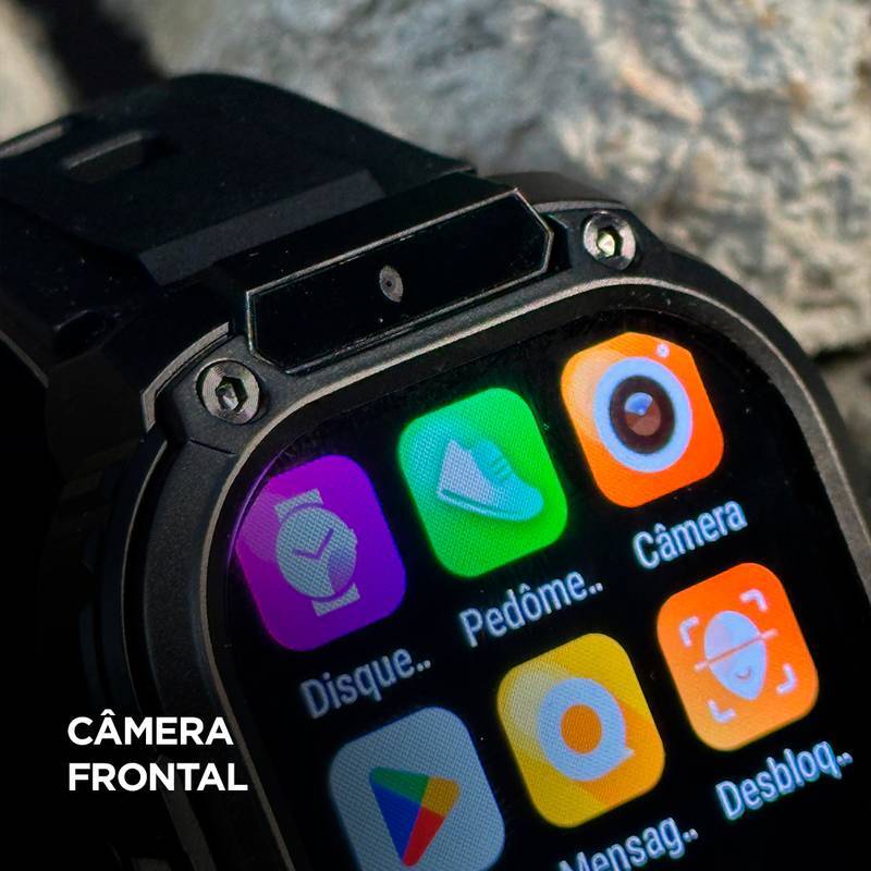 Horizon Titan | Smartwatch 4G com Tela AMOLED, Vidro Panda Glass e Bateria de 950mAh | 2GB RAM + 16GB ROM