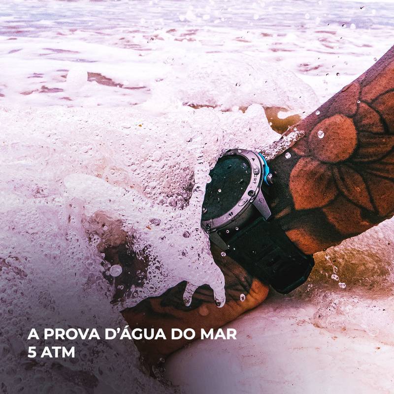 WEARZONE BRAVE | GPS de Dupla Frequência | 5ATM | Resistência Militar IP69K