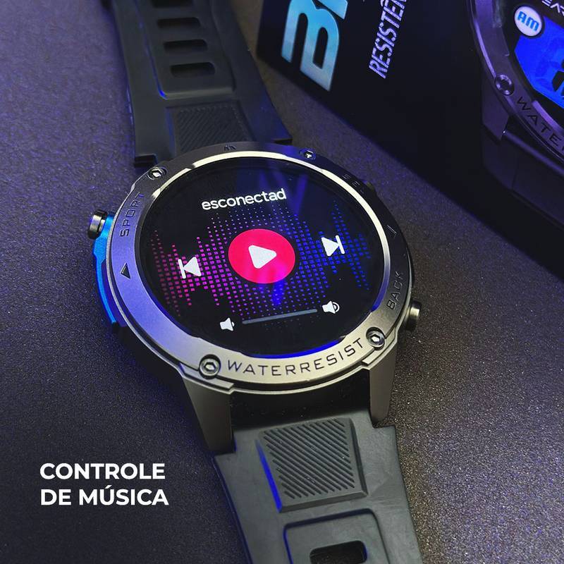 WEARZONE BRAVE | GPS de Dupla Frequência | 5ATM | Resistência Militar IP69K