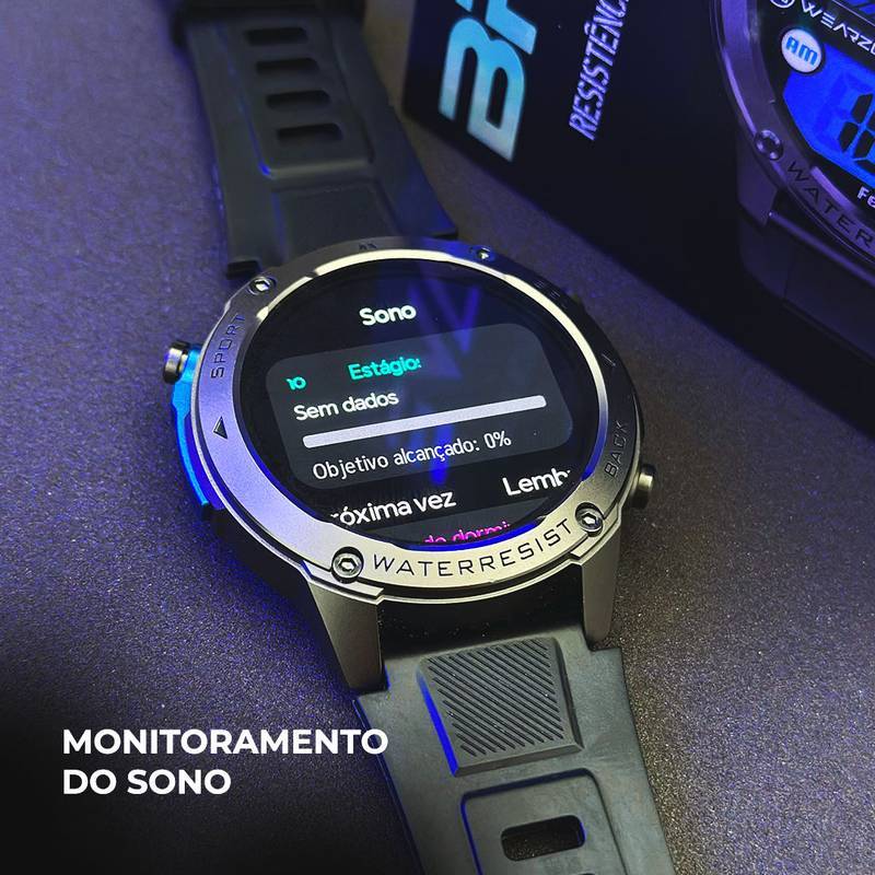 WEARZONE BRAVE | GPS de Dupla Frequência | 5ATM | Resistência Militar IP69K