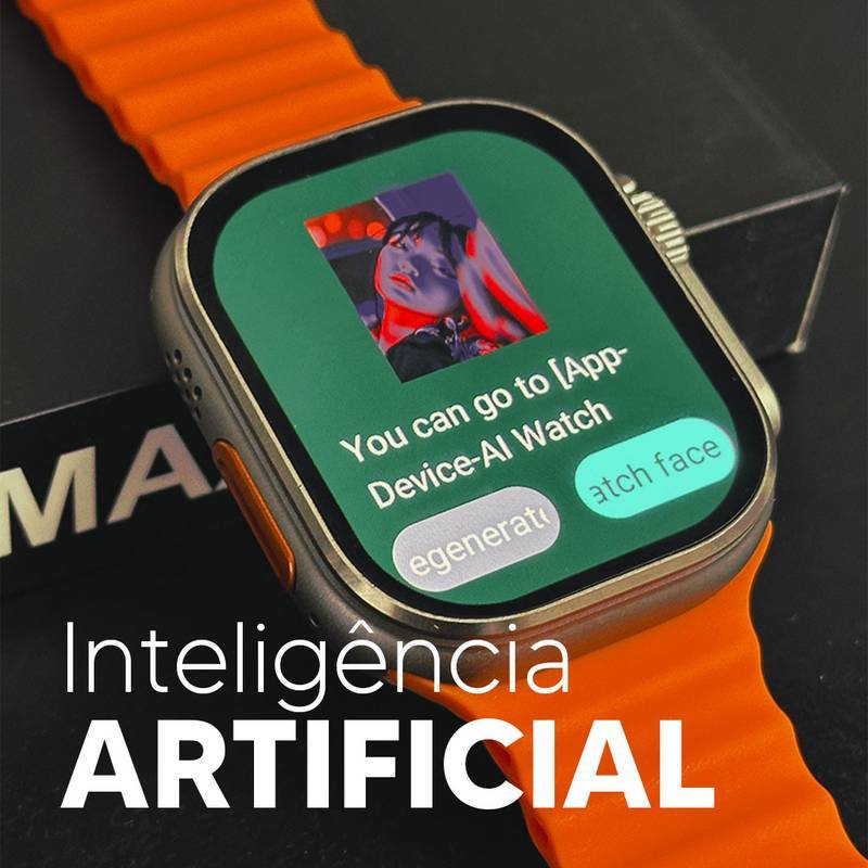 Ultra 2 Max – Tela AMOLED | CPU Dual Core | 2GB de Armazenamento + Pulseira de Silicone Grátis