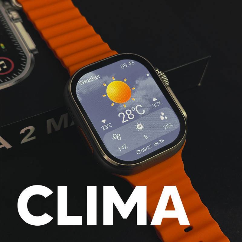 Ultra 2 Max – Tela AMOLED | CPU Dual Core | 2GB de Armazenamento + Pulseira de Silicone Grátis