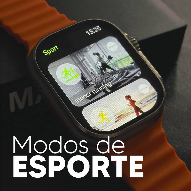 Ultra 2 Max – Tela AMOLED | CPU Dual Core | 2GB de Armazenamento + Pulseira de Silicone Grátis