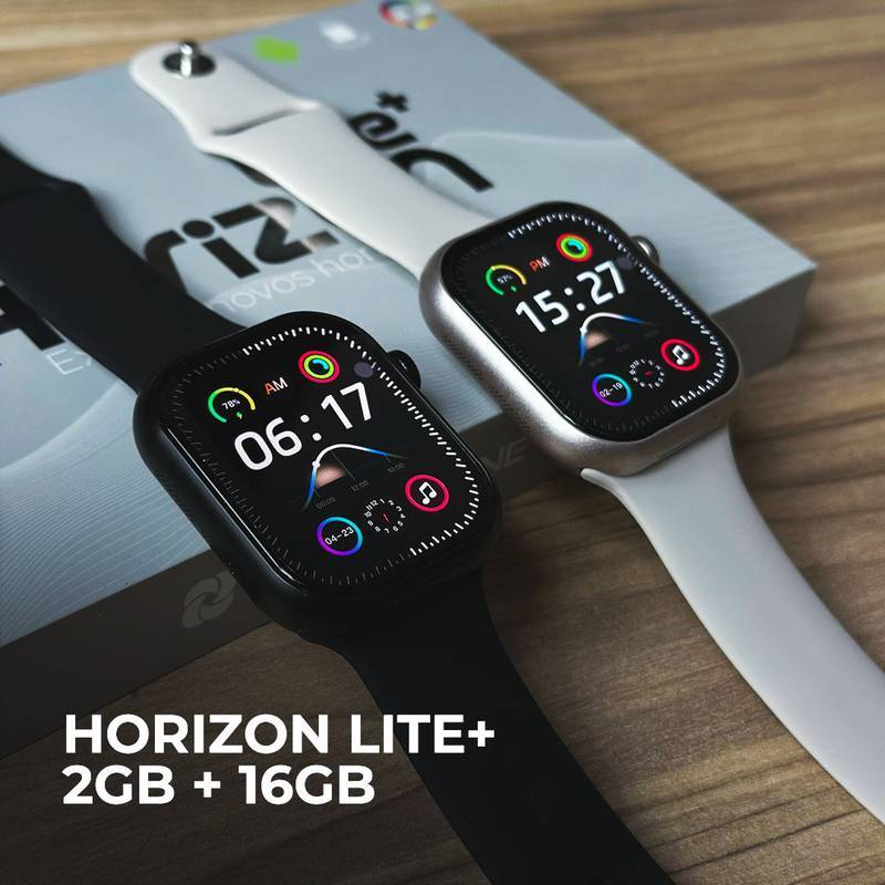 Horizon Lite+ | Smartwatch 4G com Câmera Rotativa HD | 2GB RAM + 16GB | Tela Super AMOLED