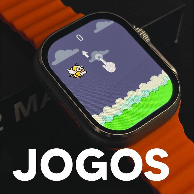 Ultra 2 Max – Tela AMOLED | CPU Dual Core | 2GB de Armazenamento + Pulseira de Silicone Grátis