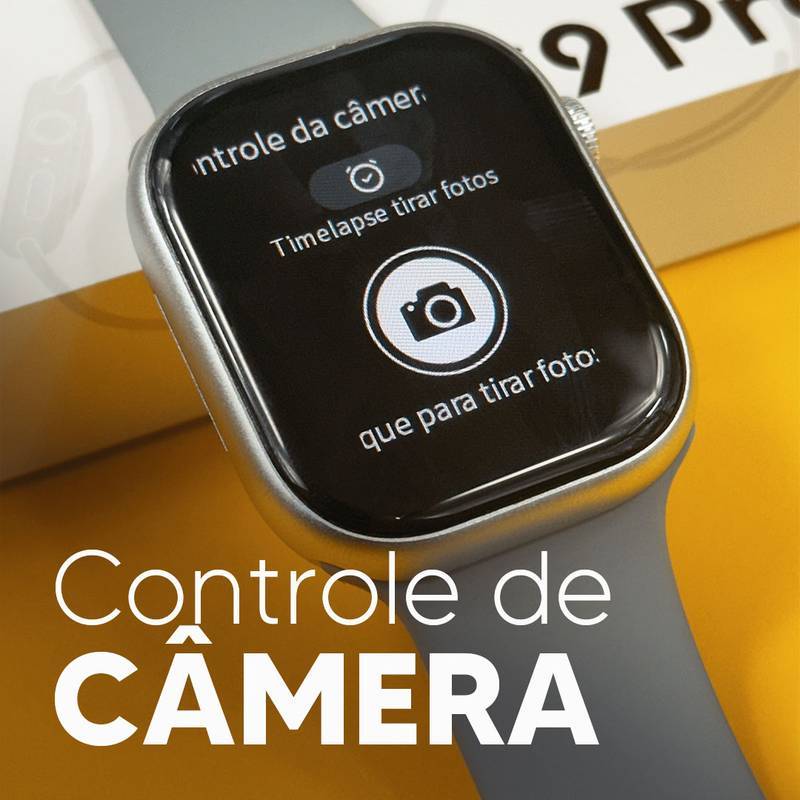 S9 PRO – Série 9 | Smartwatch Custo-Benefício 45mm + Pulseira de Silicone Grátis