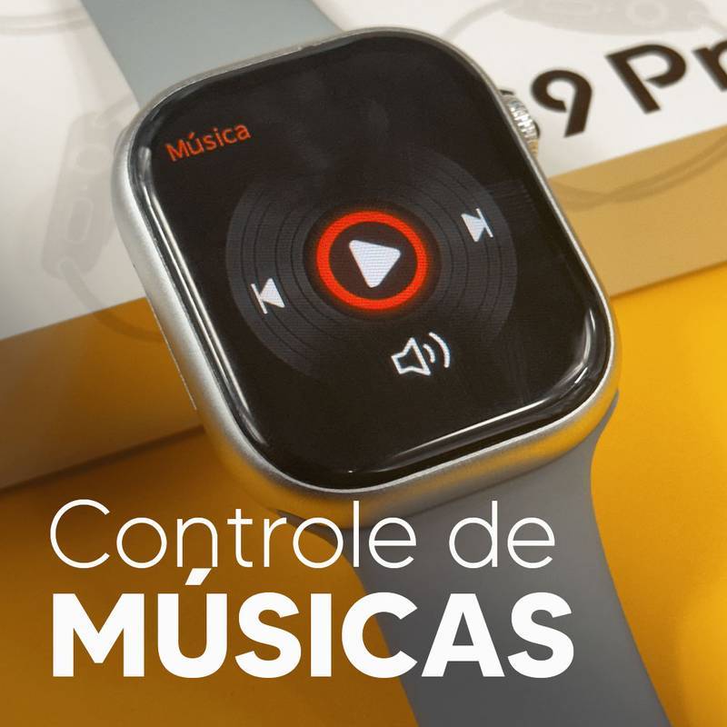 S9 PRO – Série 9 | Smartwatch Custo-Benefício 45mm + Pulseira de Silicone Grátis