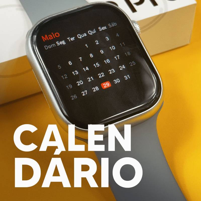 S9 PRO – Série 9 | Smartwatch Custo-Benefício 45mm + Pulseira de Silicone Grátis