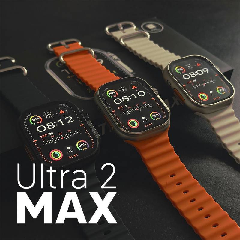 Ultra 2 Max – Tela AMOLED | CPU Dual Core | 2GB de Armazenamento + Pulseira de Silicone Grátis