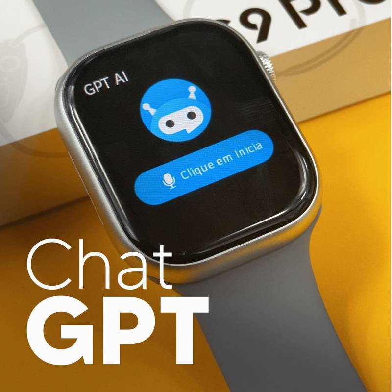 S9 PRO – Série 9 | Smartwatch Custo-Benefício 45mm + Pulseira de Silicone Grátis