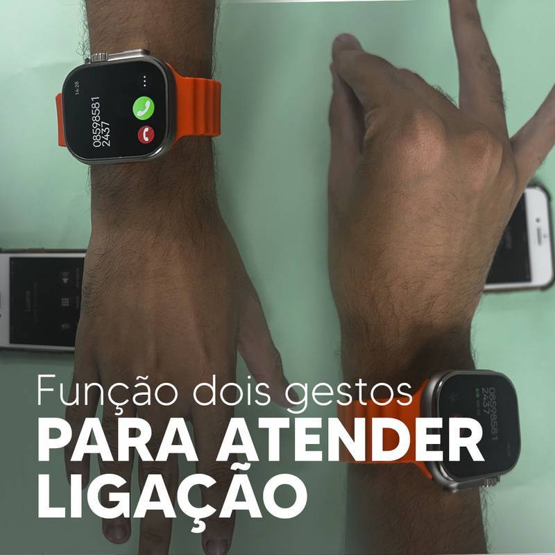 S9 ULTRA – Série 9 Ultra | Smartwatch Custo-Benefício 49mm + Pulseira de Silicone Grátis