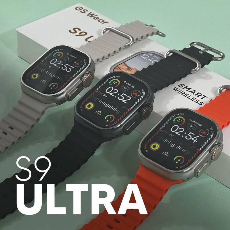 S9 ULTRA – Série 9 Ultra | Smartwatch Custo-Benefício 49mm + Pulseira de Silicone Grátis