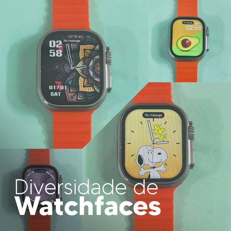 S9 ULTRA – Série 9 Ultra | Smartwatch Custo-Benefício 49mm + Pulseira de Silicone Grátis