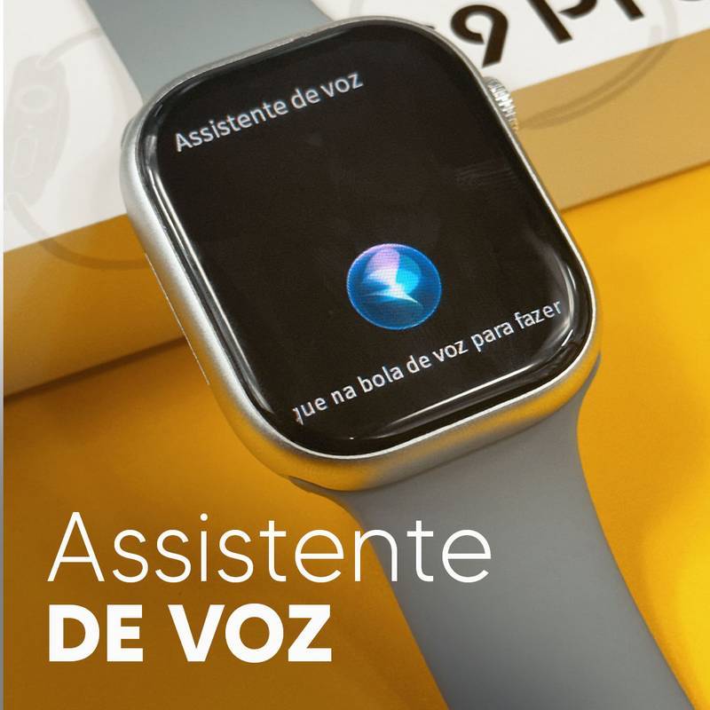 S9 PRO – Série 9 | Smartwatch Custo-Benefício 45mm + Pulseira de Silicone Grátis