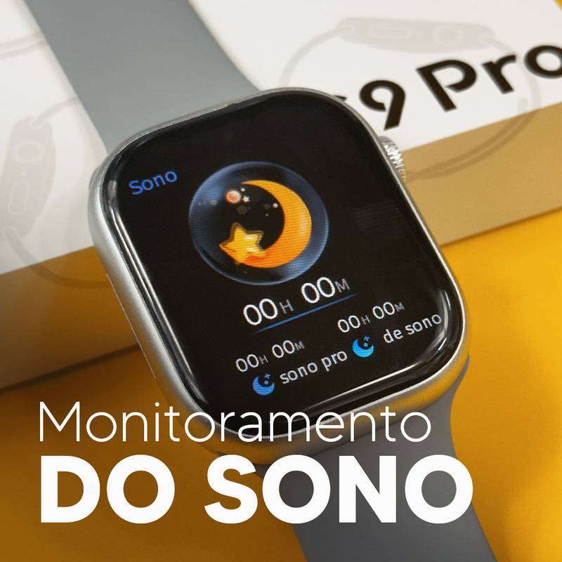 S9 PRO – Série 9 | Smartwatch Custo-Benefício 45mm + Pulseira de Silicone Grátis