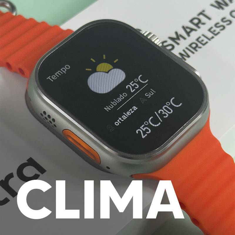 S9 ULTRA – Série 9 Ultra | Smartwatch Custo-Benefício 49mm + Pulseira de Silicone Grátis