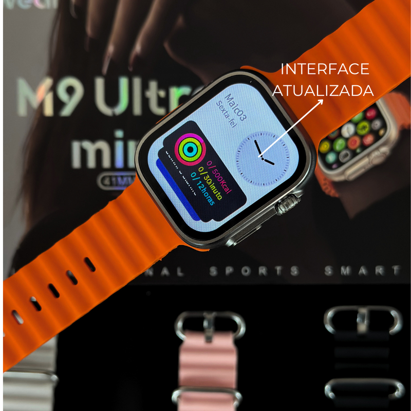 M9 ULTRA MINI | Série 9 Ultra 41mm – Design Exclusivo, Funções Avançadas e Compacto