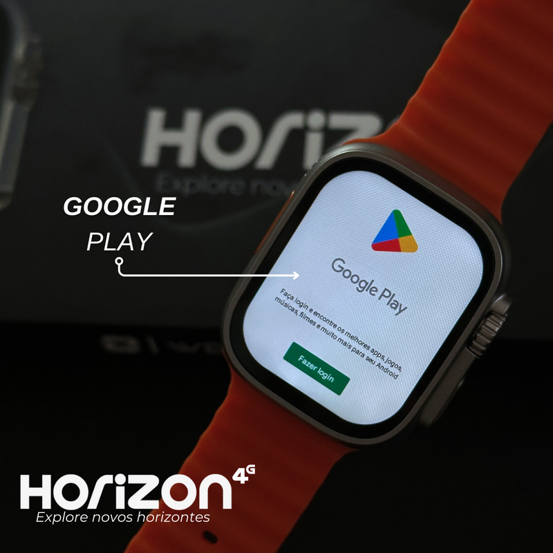 WearZone Horizon 4G | Celular de Pulso com 2GB RAM + 16GB Armazenamento | Acompanha 2 Pulseiras
