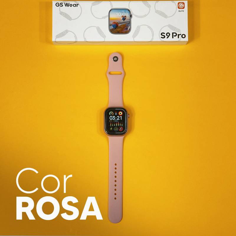 S9 PRO – Série 9 | Smartwatch Custo-Benefício 45mm + Pulseira de Silicone Grátis