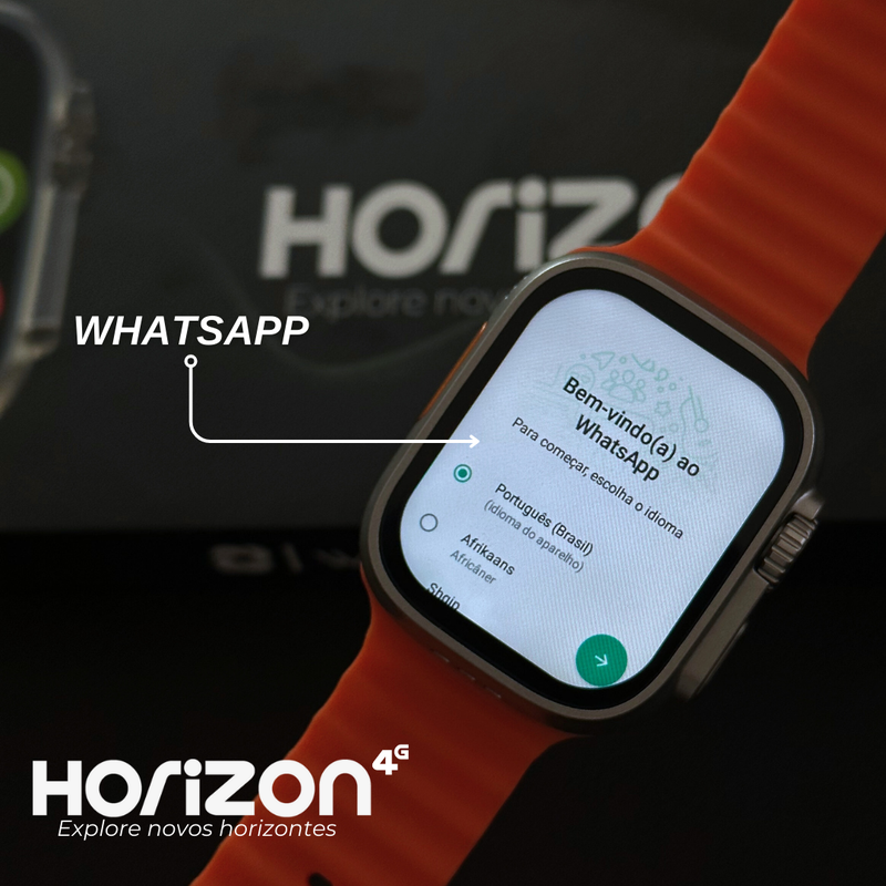 WearZone Horizon 4G | Celular de Pulso com 2GB RAM + 16GB Armazenamento | Acompanha 2 Pulseiras
