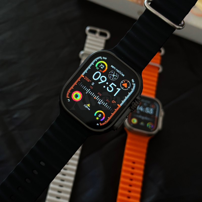 GS9 ULTRA | Série 9 Ultra 49mm com Ilha Dinâmica + Pulseira de Silicone Grátis