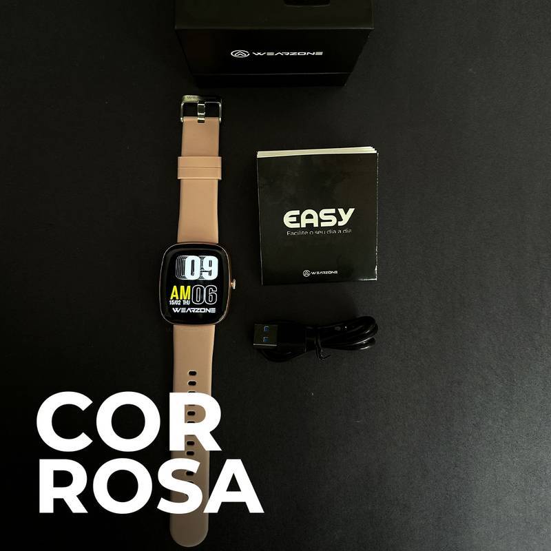 EASY SMARTWATCH | À Prova d’Água 1ATM | Bateria de Longa Duração | 100 Modos de Esporte