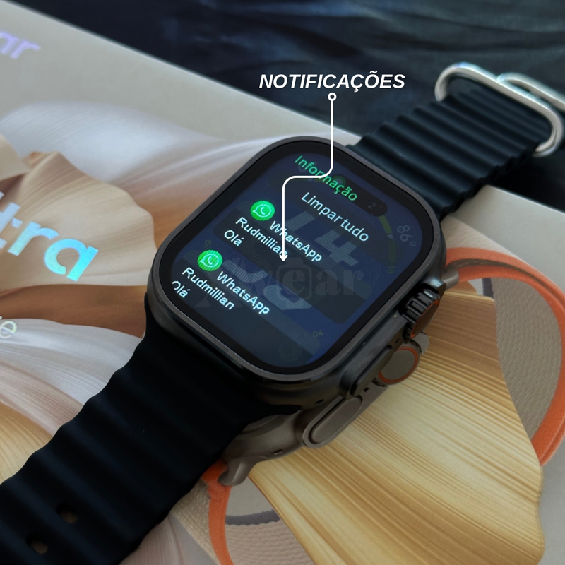 GS9 ULTRA | Série 9 Ultra 49mm com Ilha Dinâmica + Pulseira de Silicone Grátis