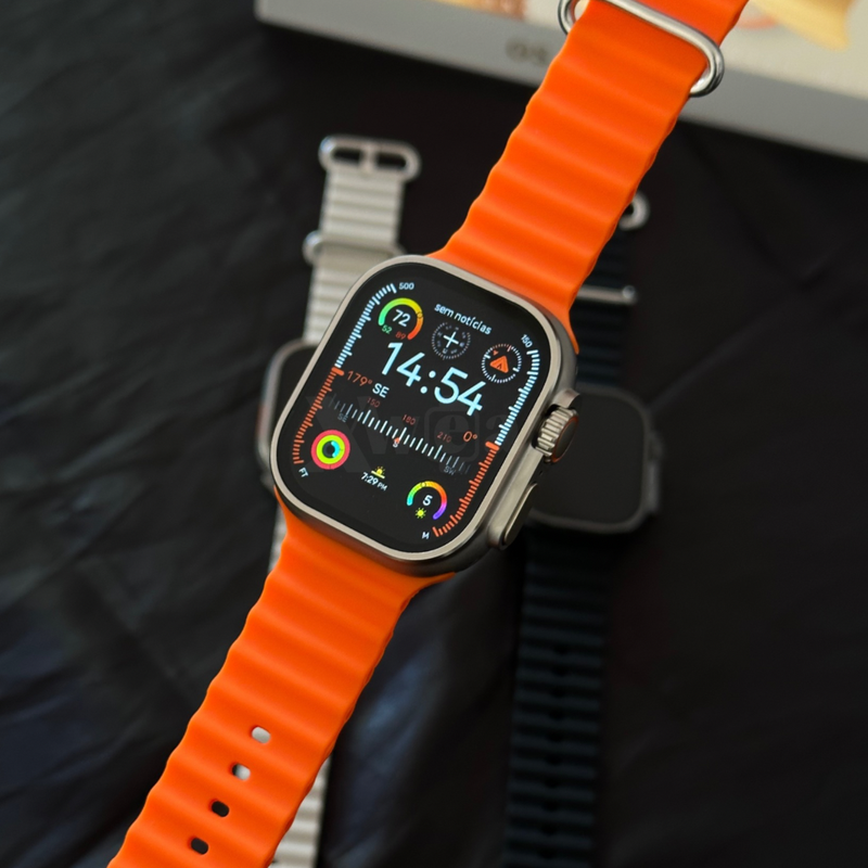 GS9 ULTRA | Série 9 Ultra 49mm com Ilha Dinâmica + Pulseira de Silicone Grátis