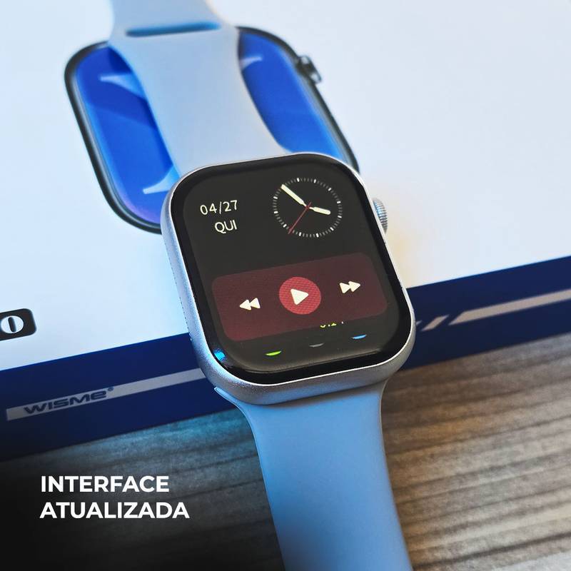WS-X10 Série 10 – Smartwatch Premium com 3 Pulseiras + Funções Avançadas