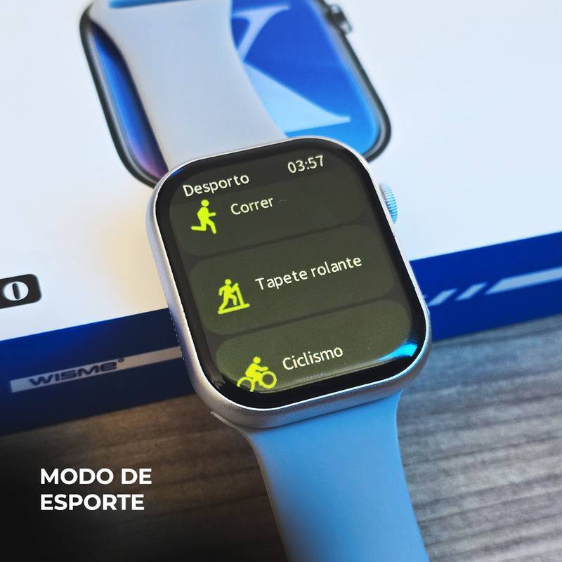 WS-X10 Série 10 – Smartwatch Premium com 3 Pulseiras + Funções Avançadas