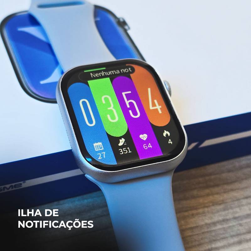 WS-X10 Série 10 – Smartwatch Premium com 3 Pulseiras + Funções Avançadas