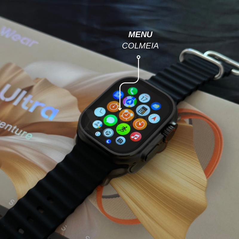 GS9 ULTRA | Série 9 Ultra 49mm com Ilha Dinâmica + Pulseira de Silicone Grátis