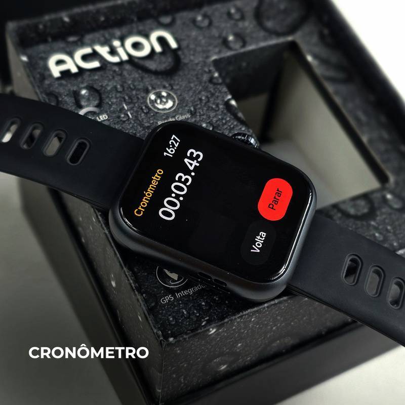 ACTION WEARZONE – Com ALEXA Integrada, GPS Embutido e 3ATM de Resistência