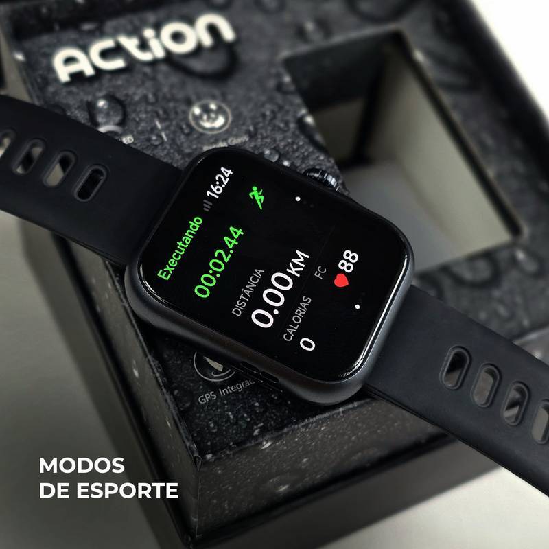 ACTION WEARZONE – Com ALEXA Integrada, GPS Embutido e 3ATM de Resistência